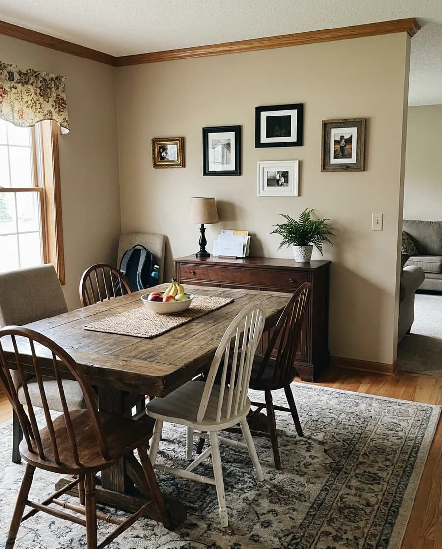 dining room before