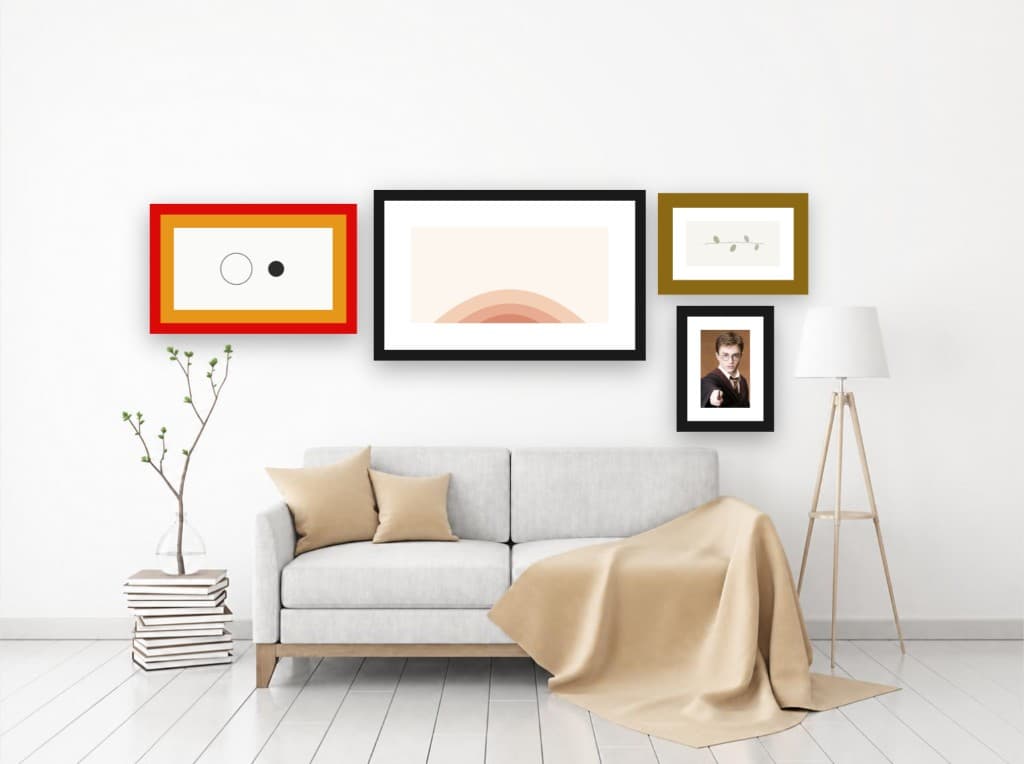 After: wall art visualization clean preview