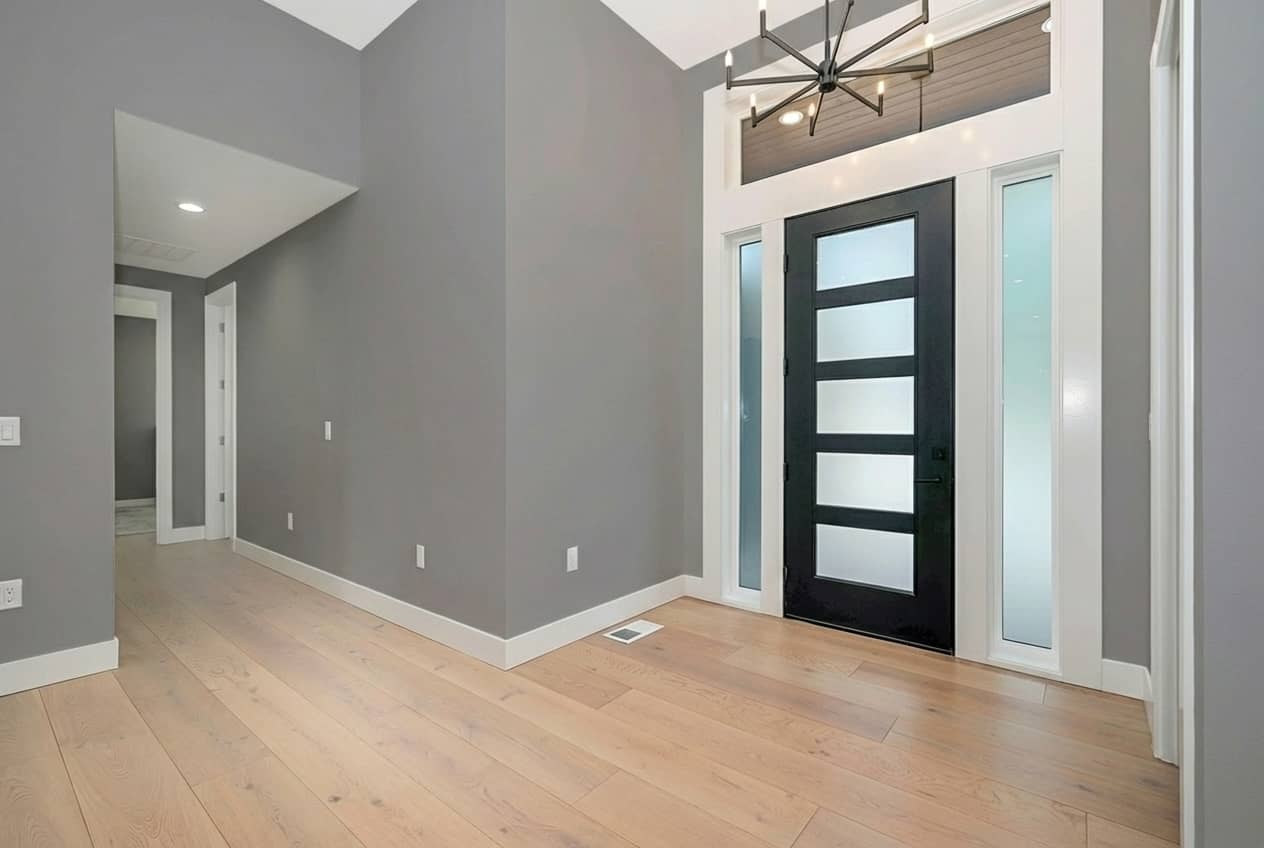 Paint hallway to gray