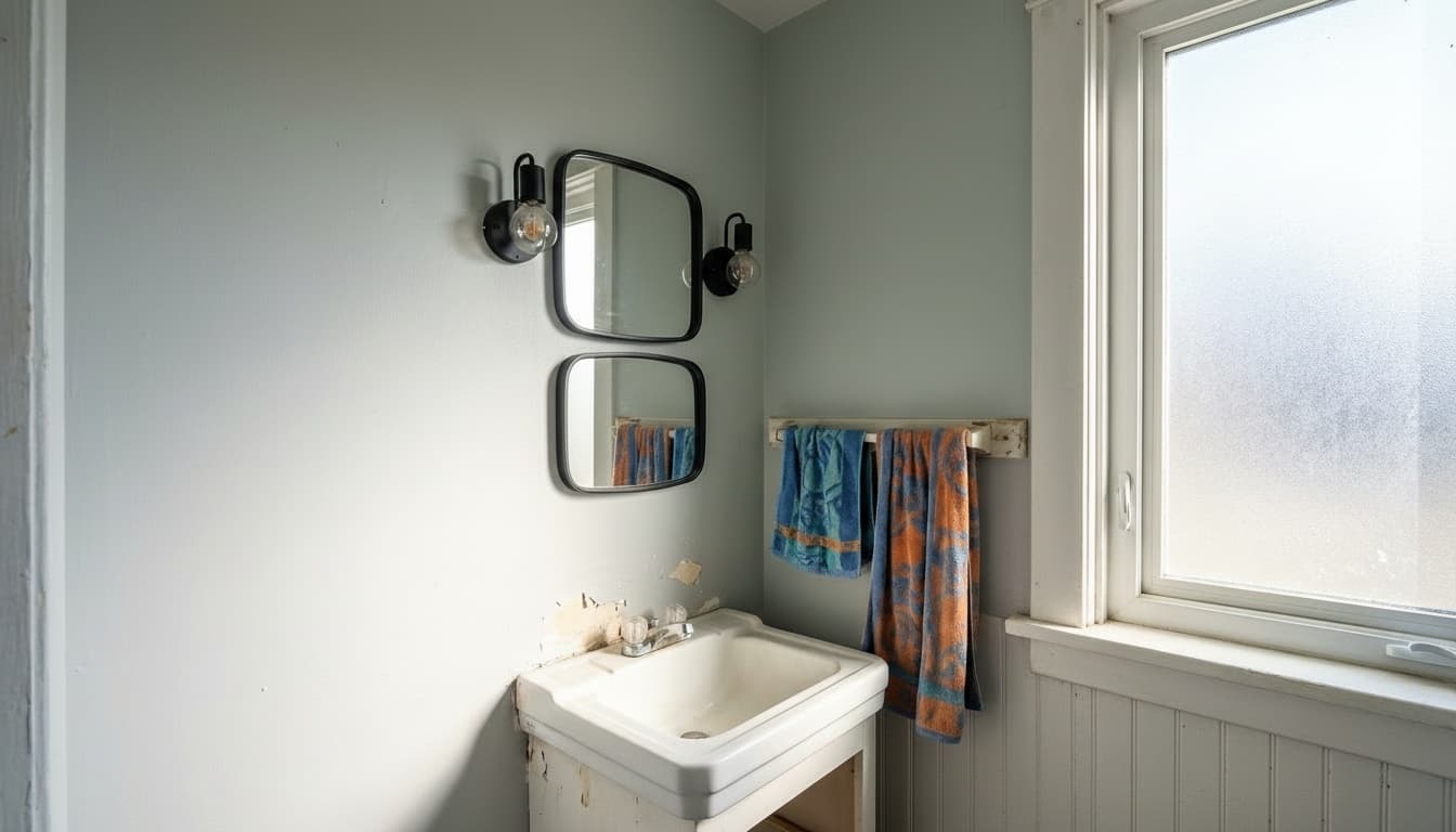 After: Bathroom Scandinavian style wall decor - Example 2