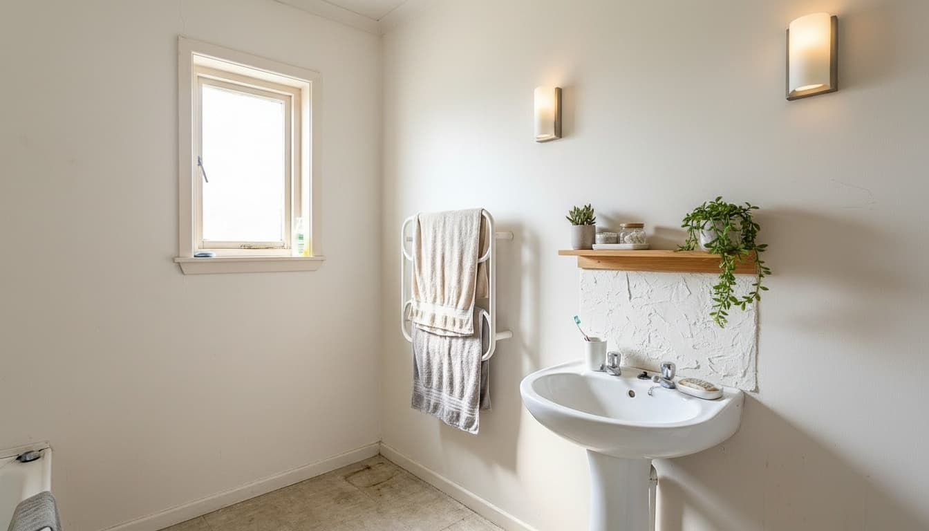 After: Bathroom Scandinavian style wall decor - Example 6