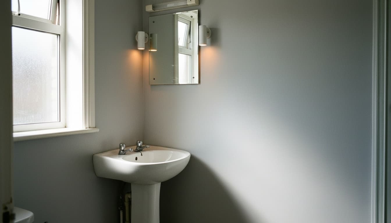 After: Bathroom Scandinavian style wall decor - Example 7