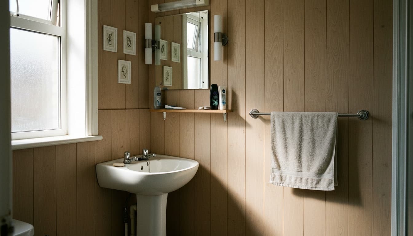 After: Bathroom Scandinavian style wall decor - Example 8