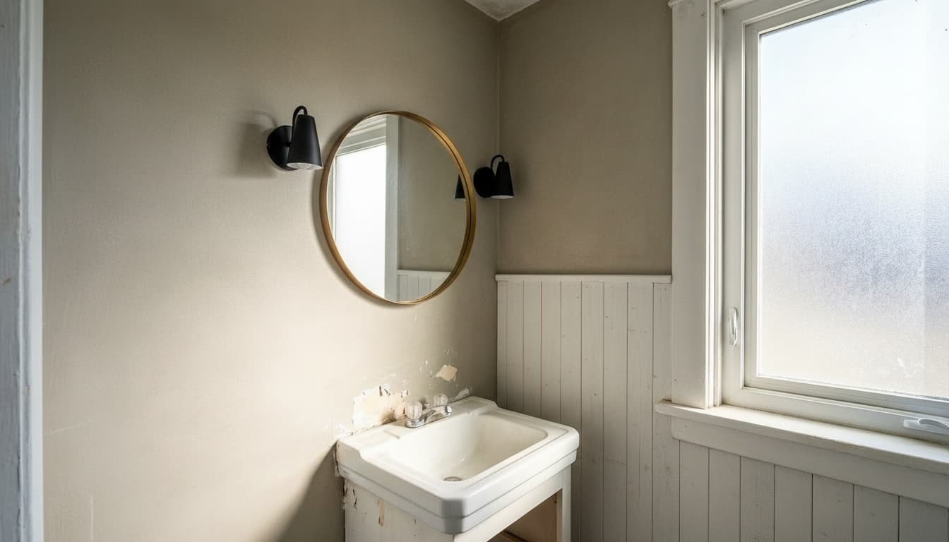 After: Bathroom Transitional style wall decor - Example 1