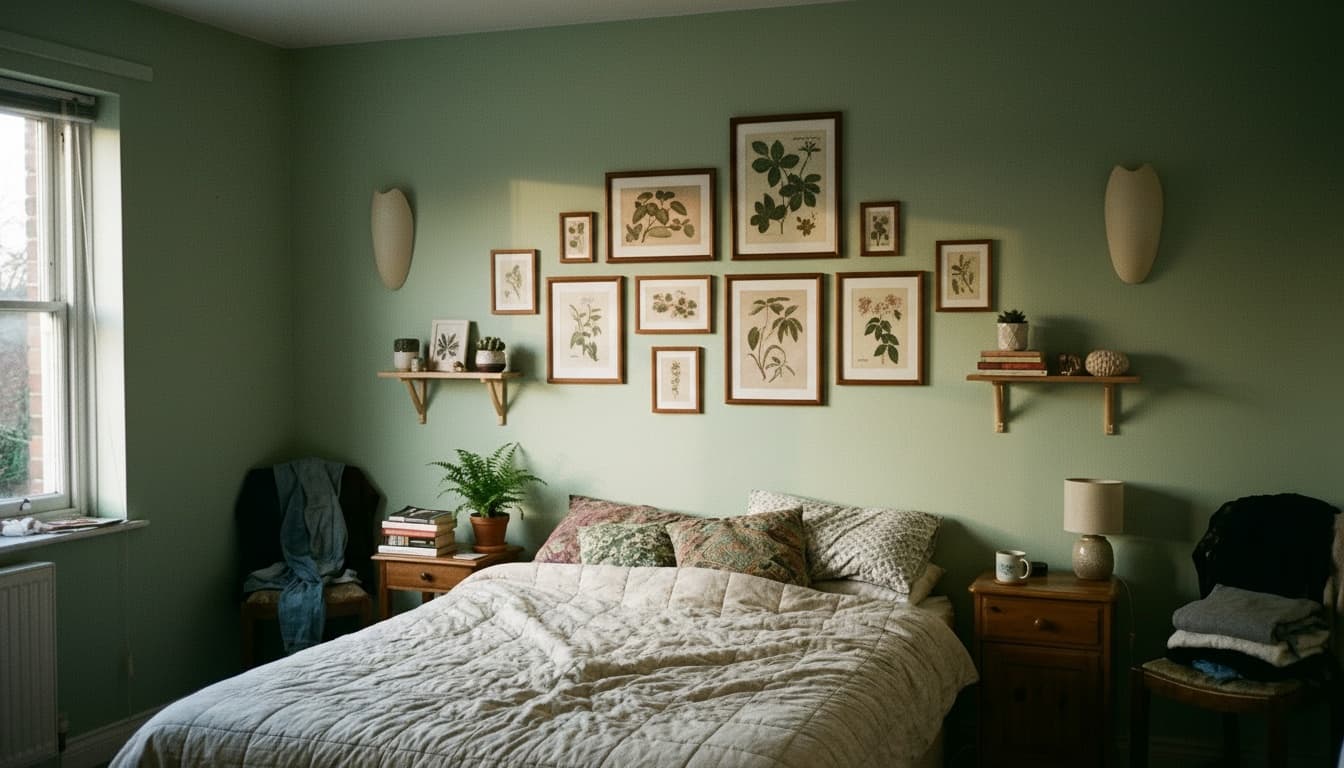 After: Bedroom Eclectic style wall decor - Example 3
