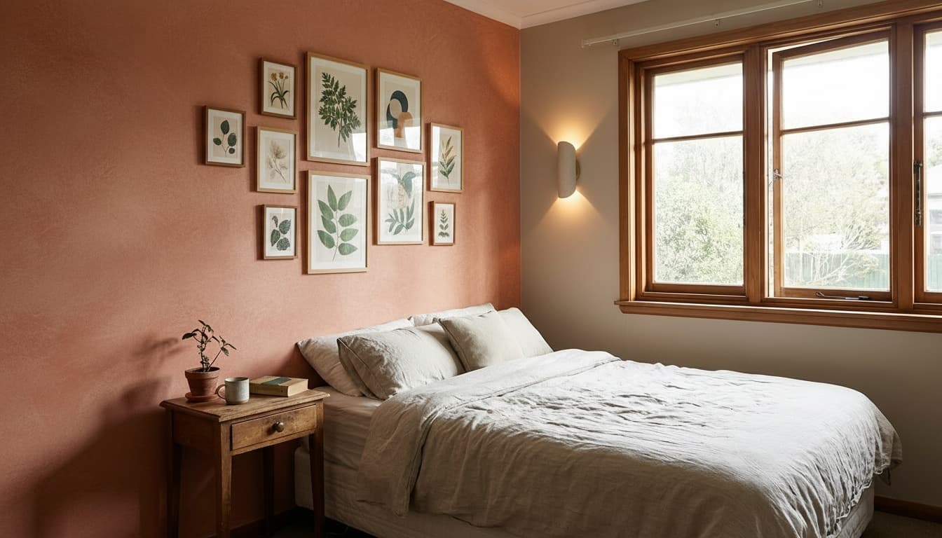 After: Bedroom Eclectic style wall decor - Example 5