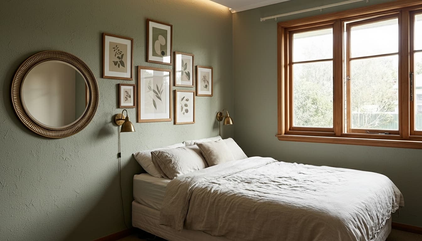 After: Bedroom Eclectic style wall decor - Example 6