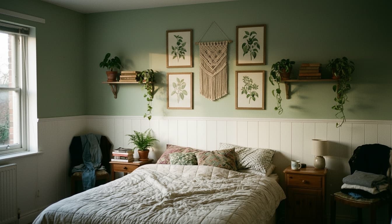 After: Bedroom Farmhouse style wall decor - Example 4