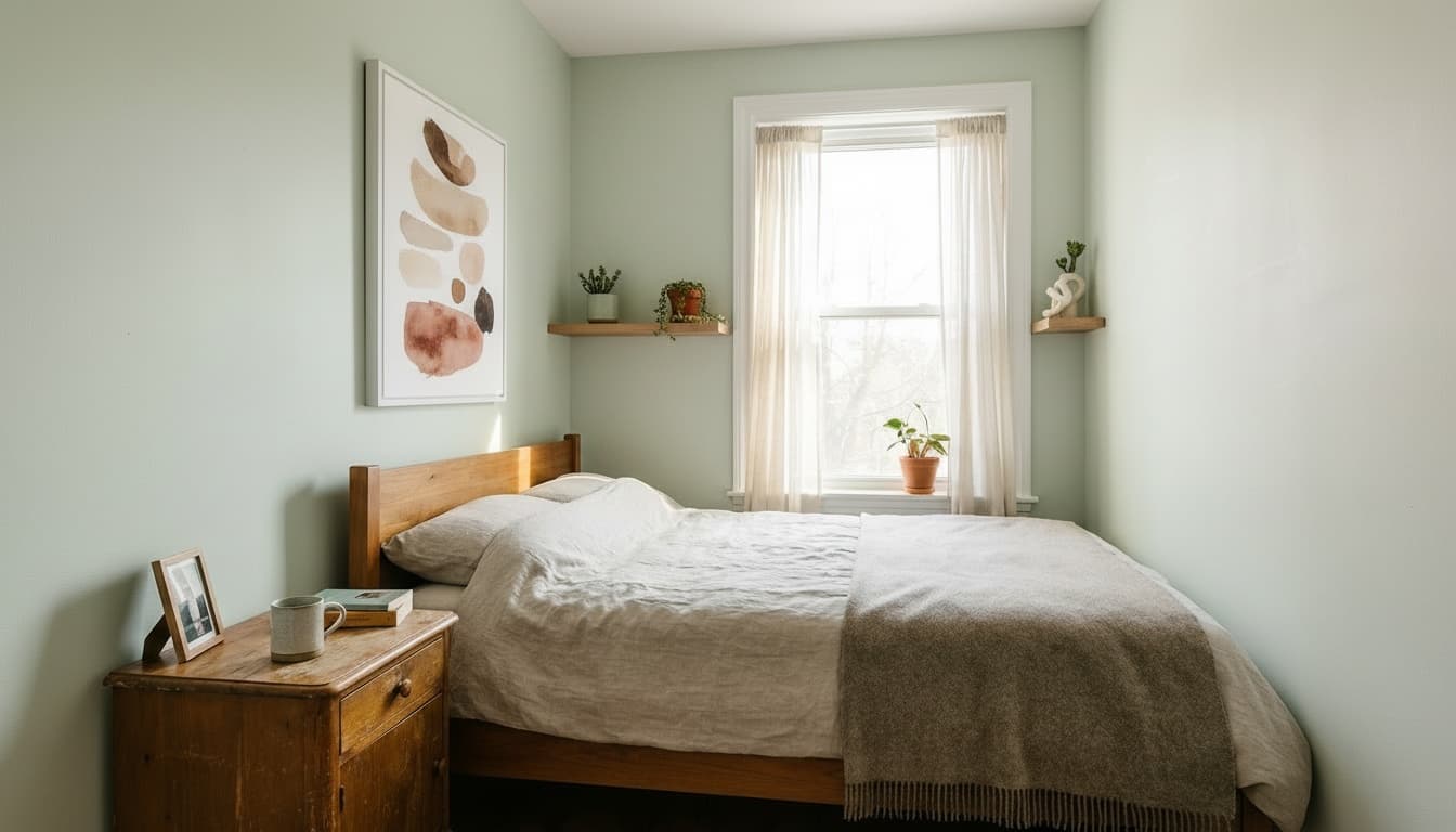 After: Bedroom Minimalist style wall decor - Example 1