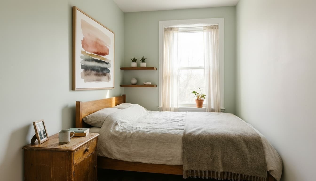 After: Bedroom Minimalist style wall decor - Example 2