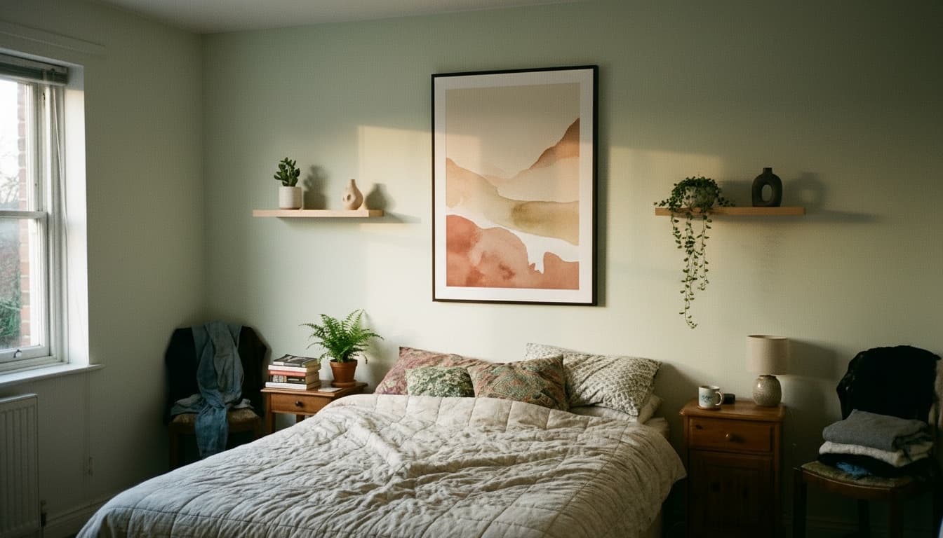After: Bedroom Minimalist style wall decor - Example 3