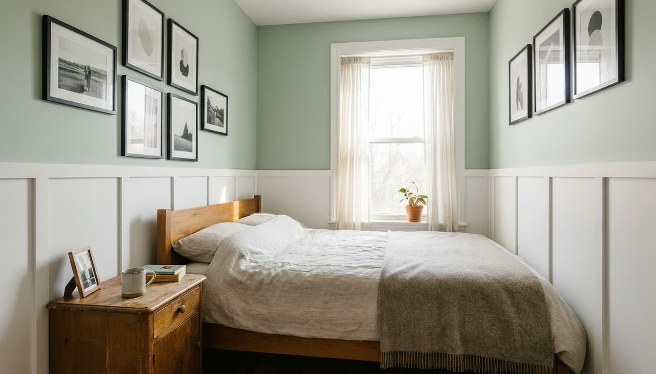 After: Bedroom Modern style wall decor - Example 2