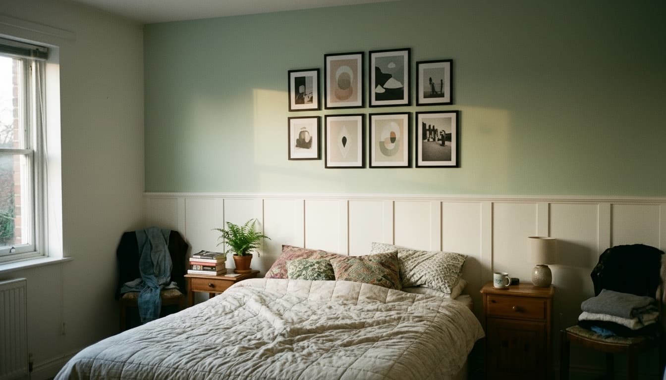 After: Bedroom Modern style wall decor - Example 3