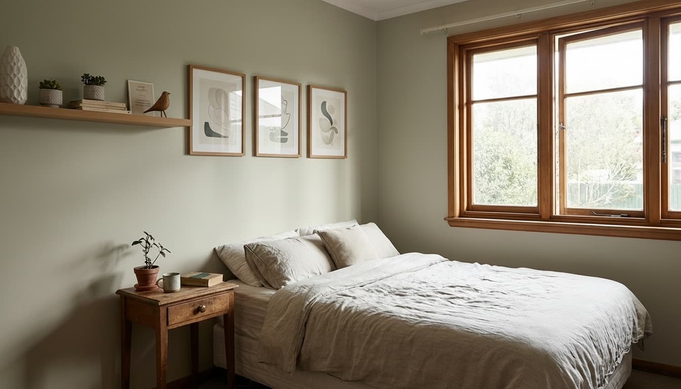 After: Bedroom Scandinavian style wall decor - Example 6