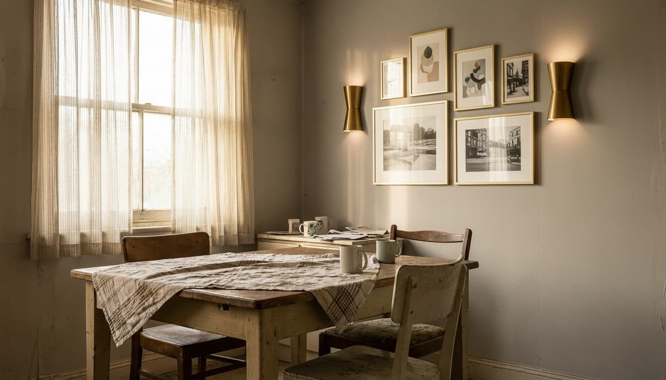 After: Dining Room Contemporary style wall decor - Example 1