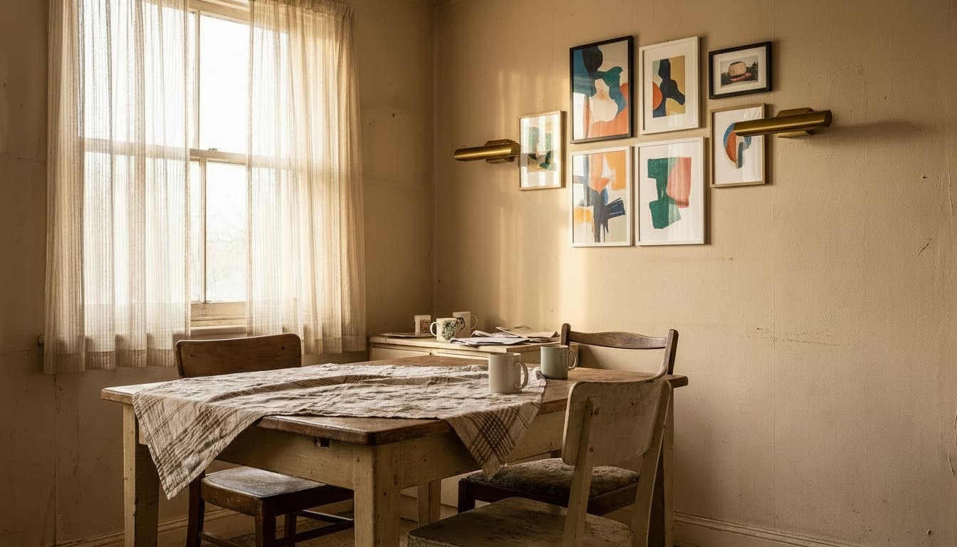After: Dining Room Contemporary style wall decor - Example 2