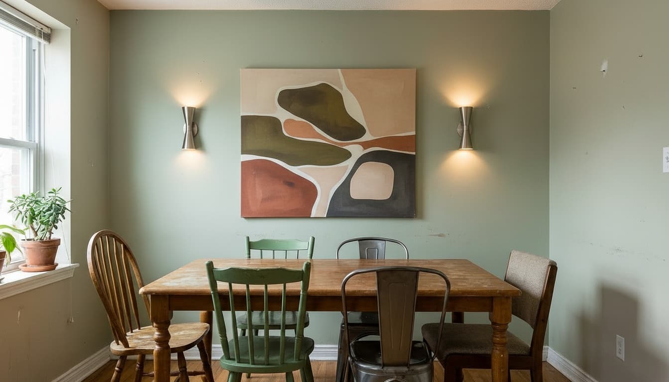 After: Dining Room Contemporary style wall decor - Example 3