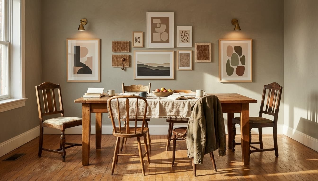 After: Dining Room Contemporary style wall decor - Example 7