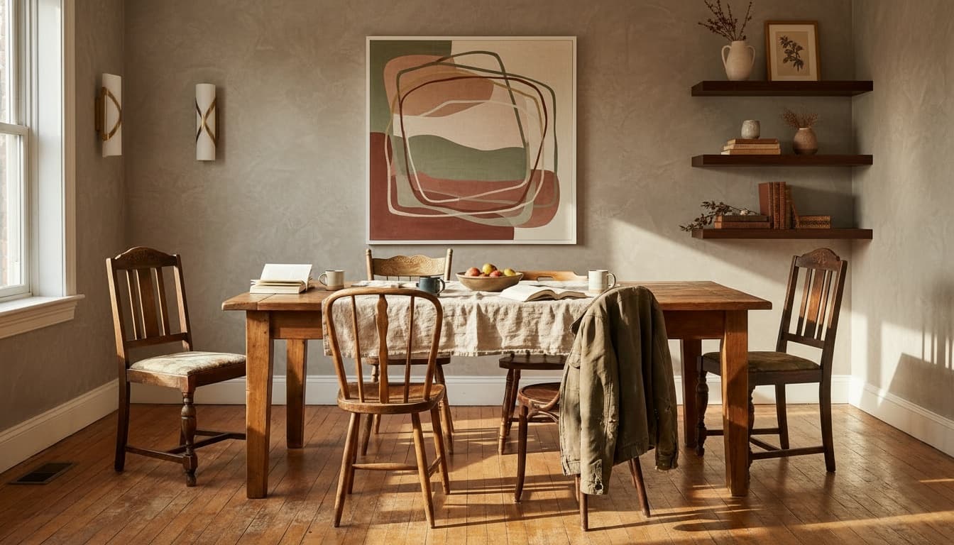 After: Dining Room Contemporary style wall decor - Example 8