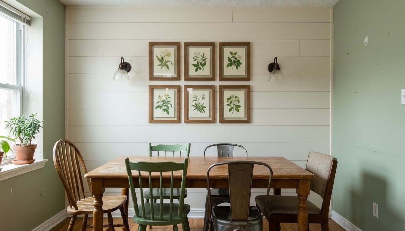 After: Dining Room Farmhouse style wall decor - Example 3
