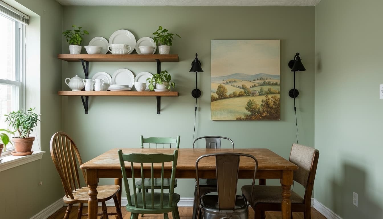 After: Dining Room Farmhouse style wall decor - Example 4