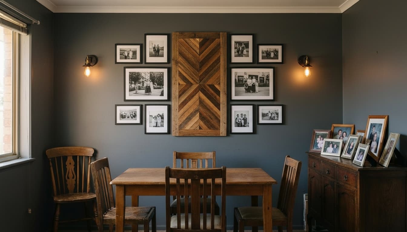 After: Dining Room Industrial style wall decor - Example 6