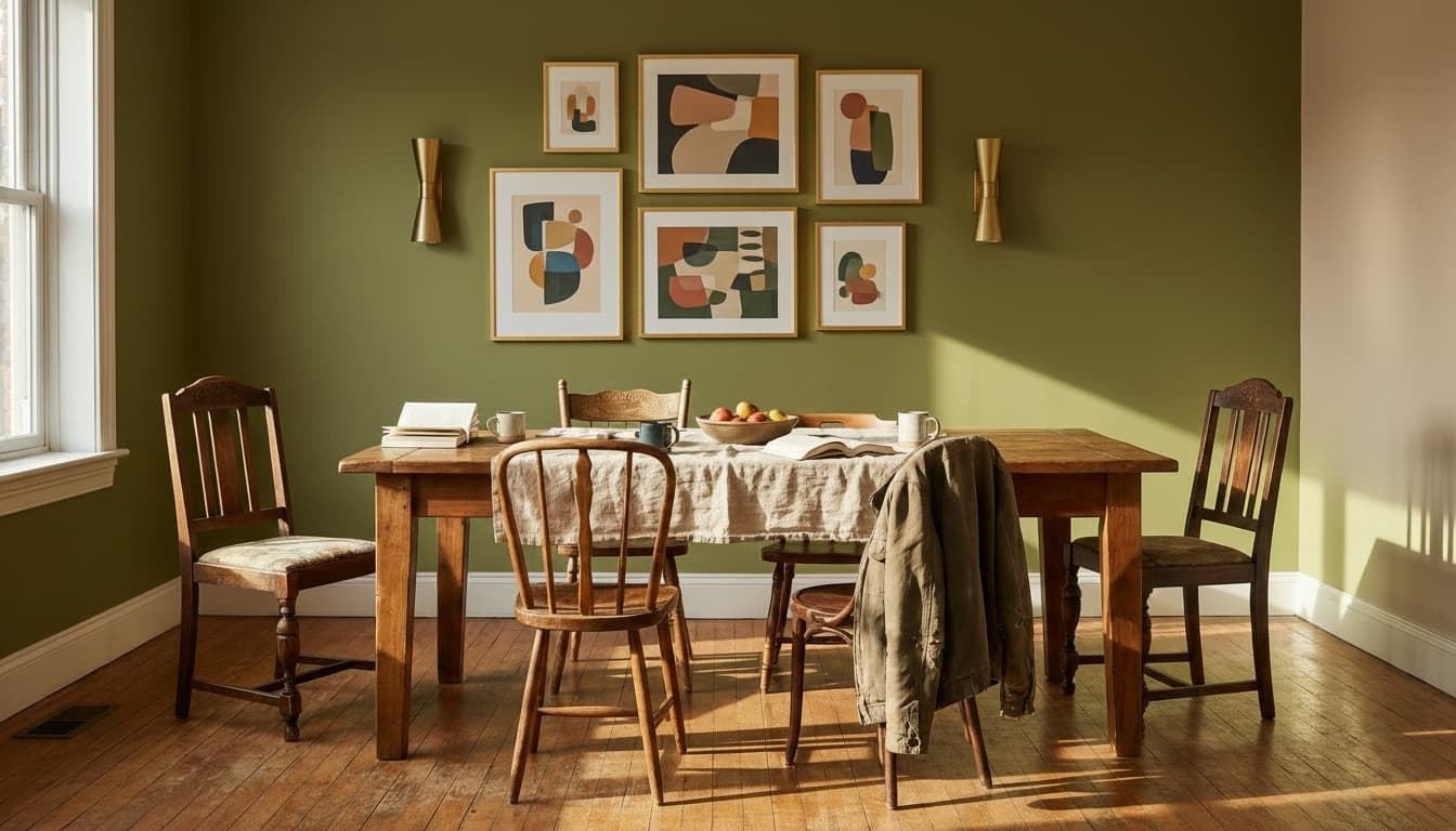 After: Dining Room Mid-Century Modern style wall decor - Example 8