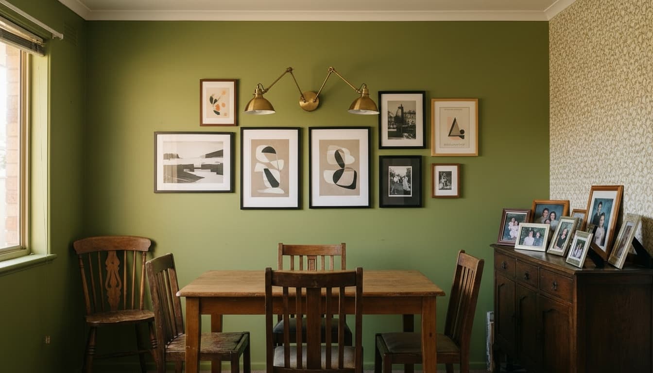 After: Dining Room Mid-Century Modern style wall decor - Example 5