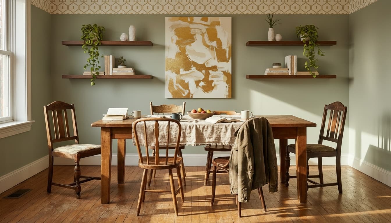 After: Dining Room Modern style wall decor - Example 7