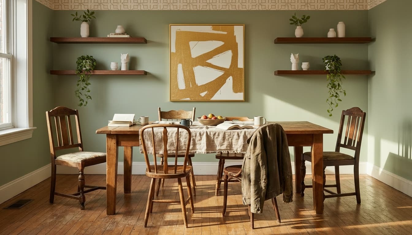 After: Dining Room Modern style wall decor - Example 8