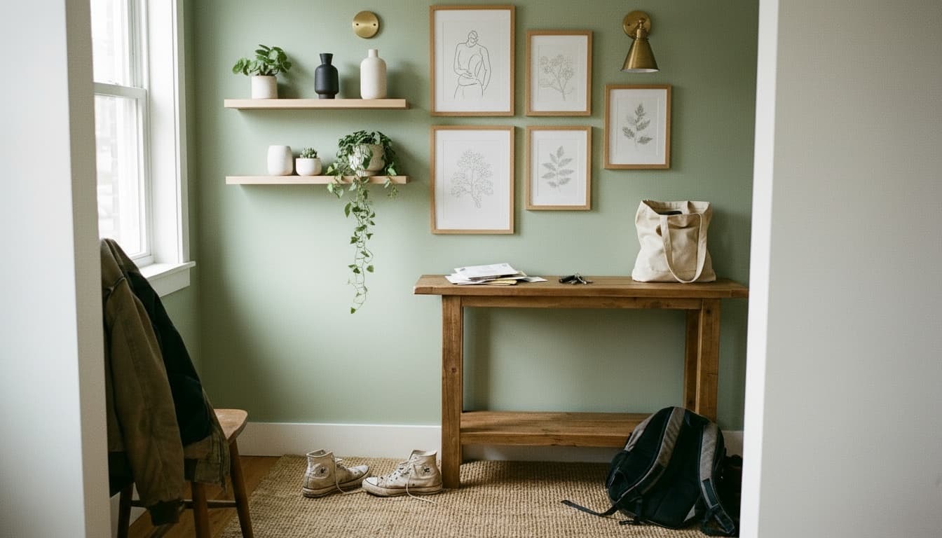 After: Entryway Scandinavian style wall decor - Example 2
