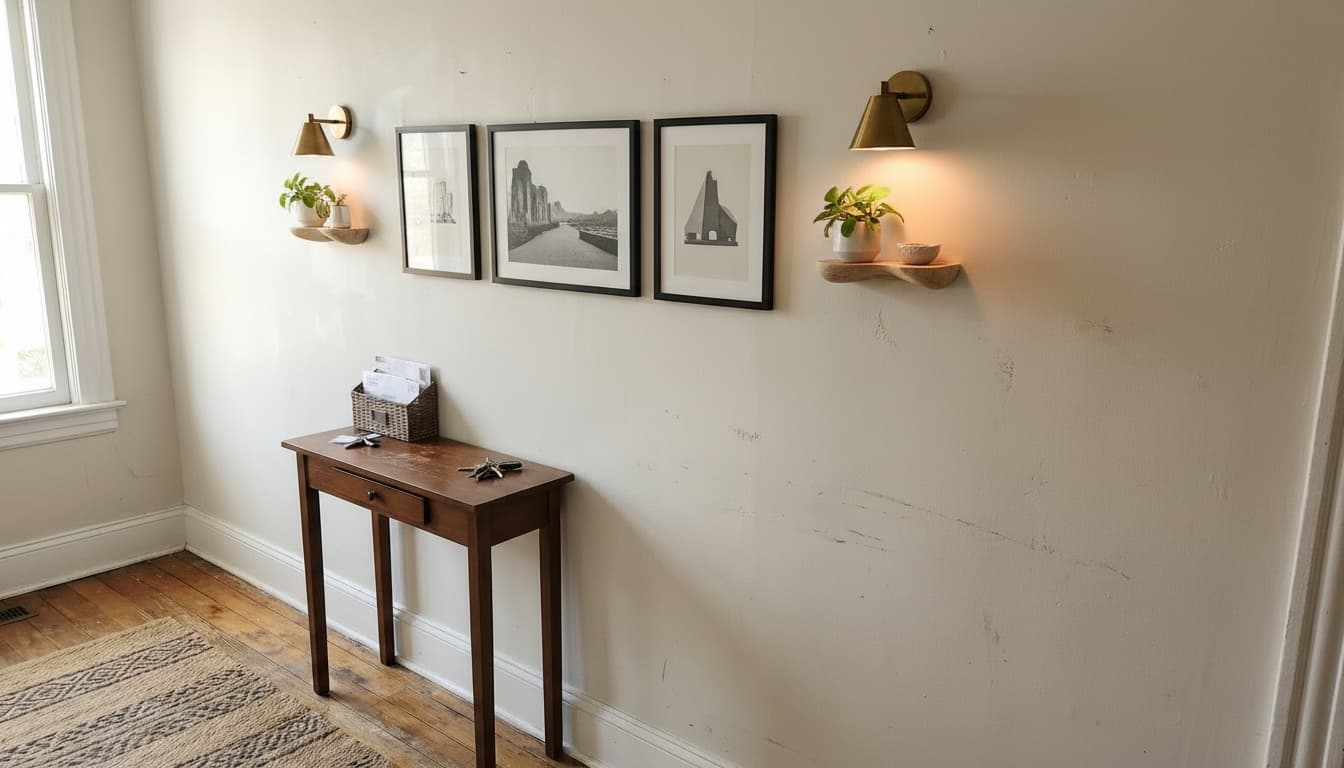 After: Entryway Scandinavian style wall decor - Example 3