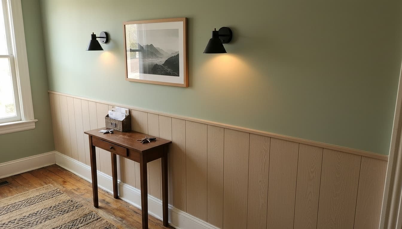 After: Entryway Scandinavian style wall decor - Example 4