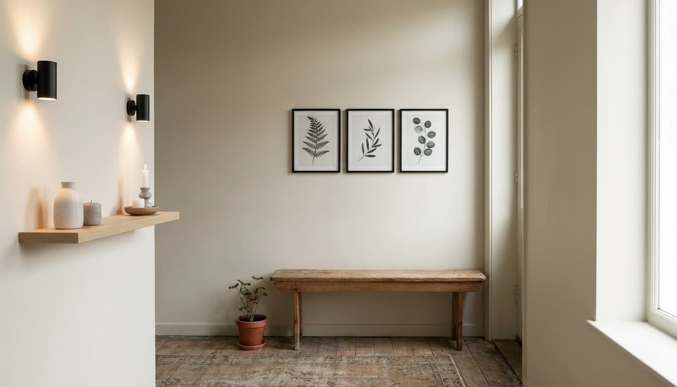 After: Entryway Scandinavian style wall decor - Example 7