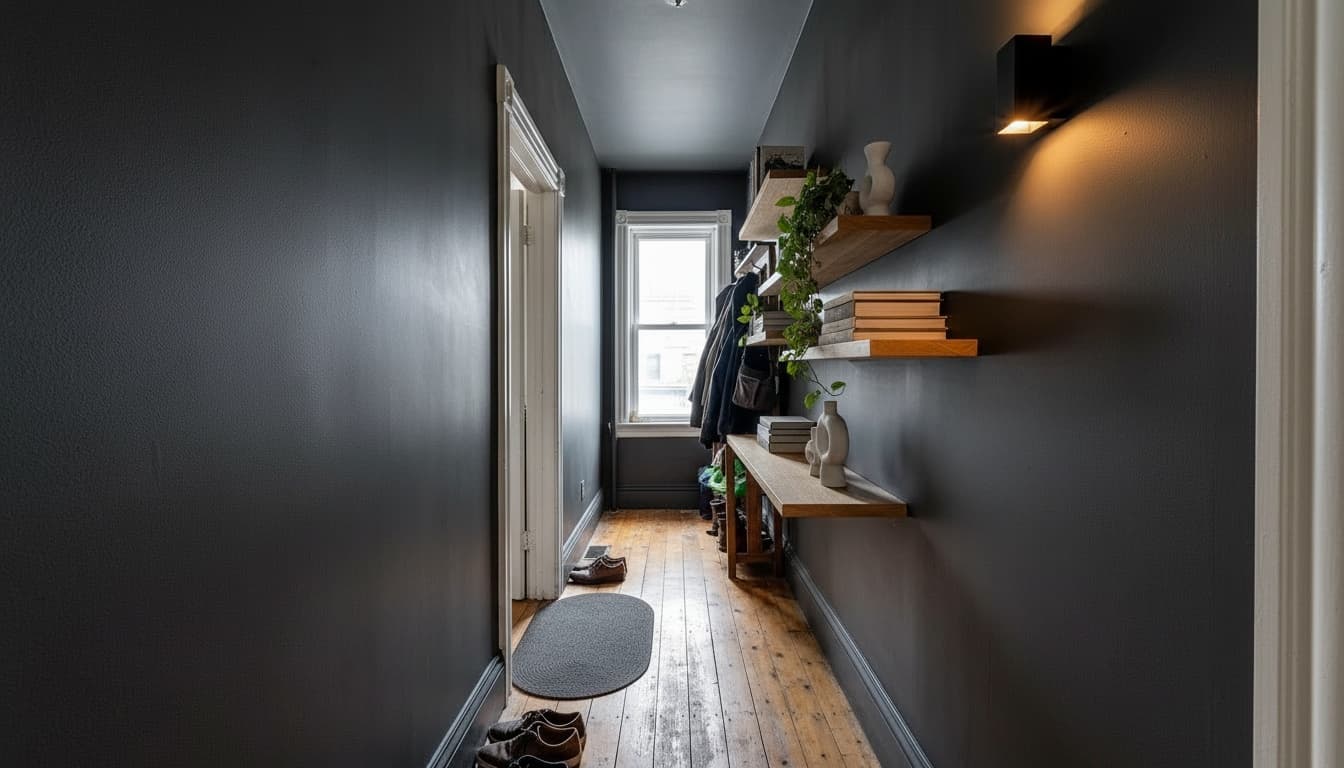 After: Hallway Modern style wall decor - Example 5