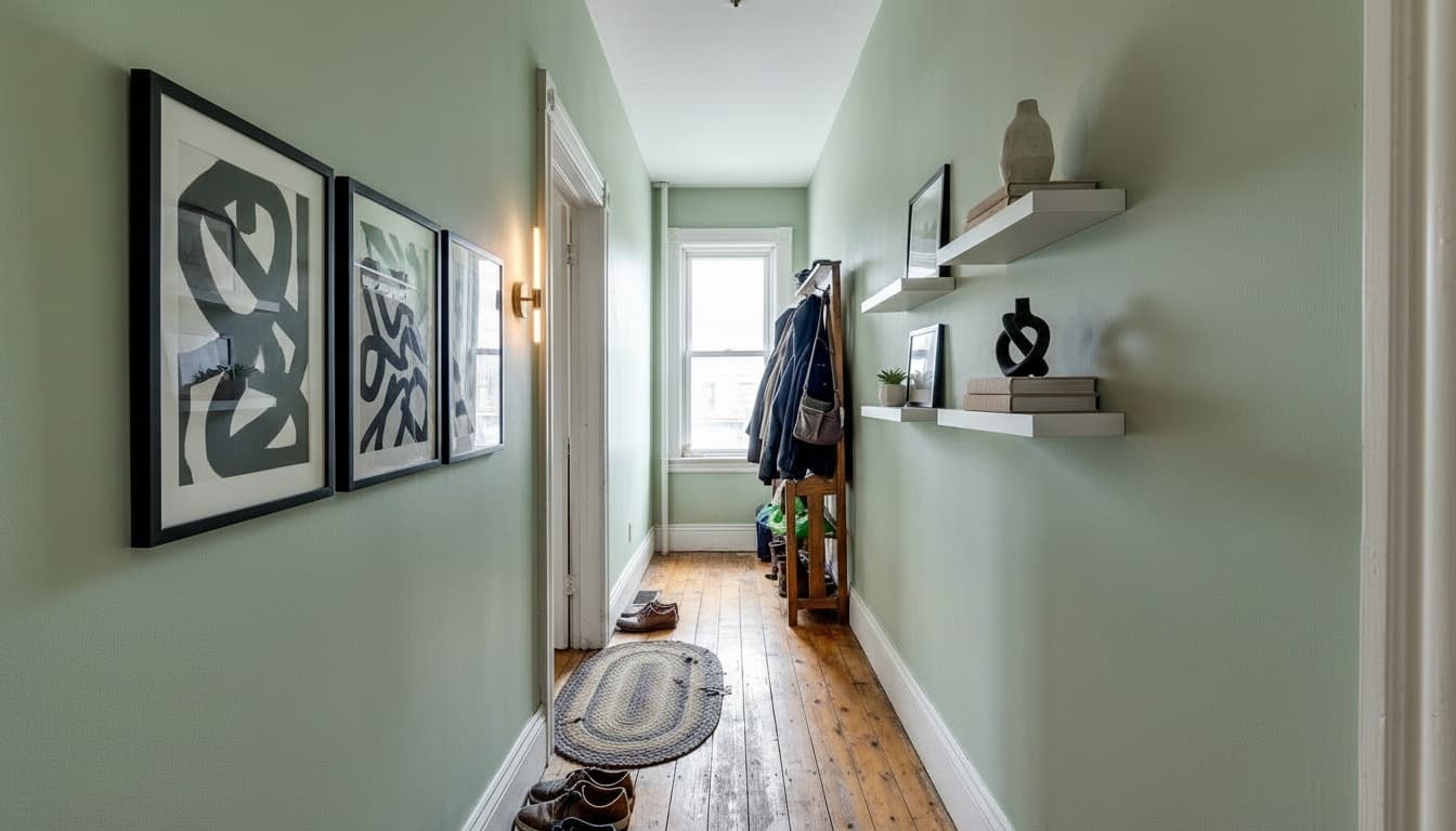 After: Hallway Modern style wall decor - Example 6