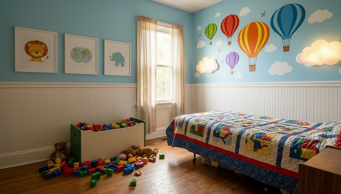 After: Kids Room Contemporary style wall decor - Example 1