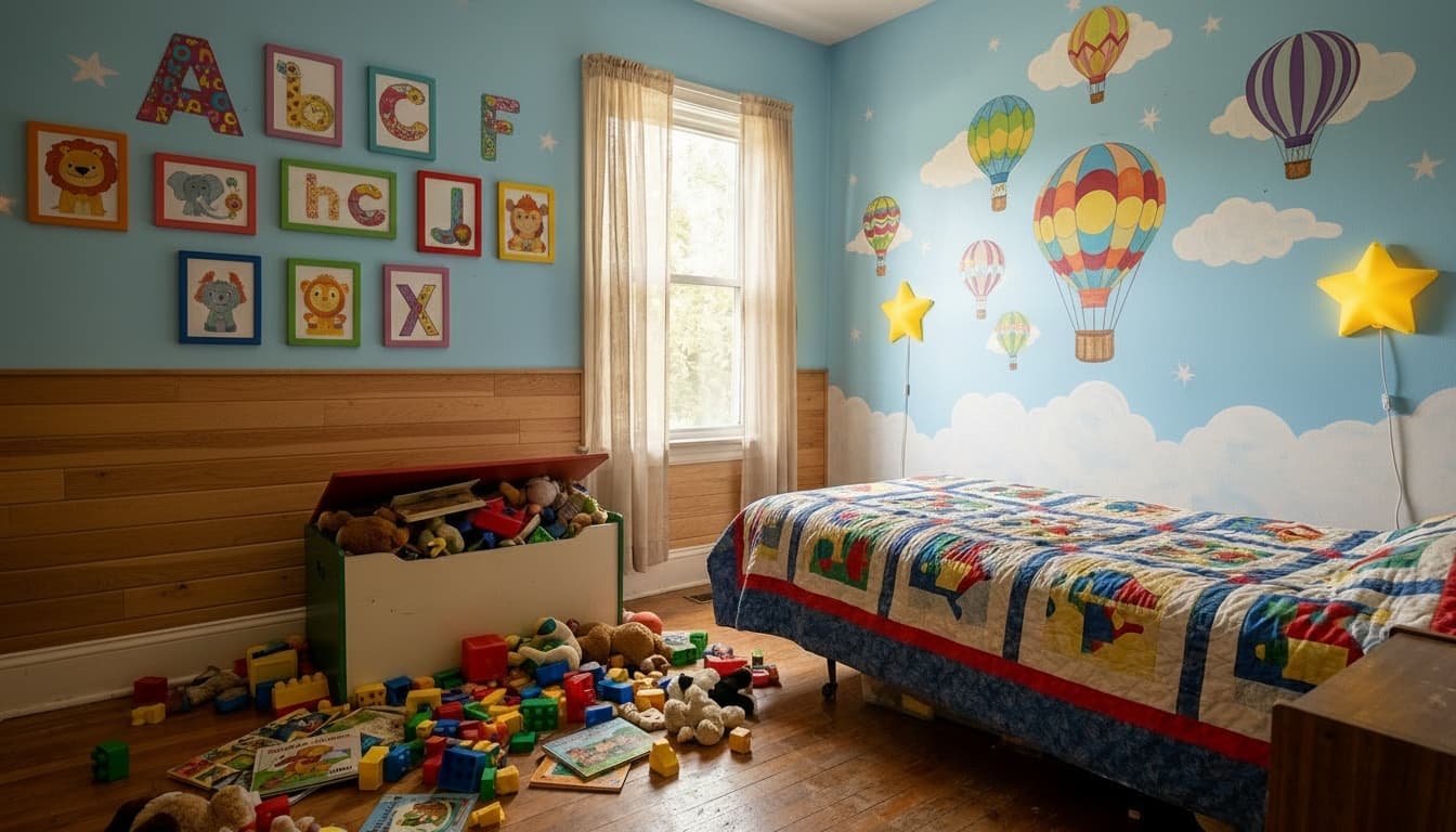 After: Kids Room Contemporary style wall decor - Example 2